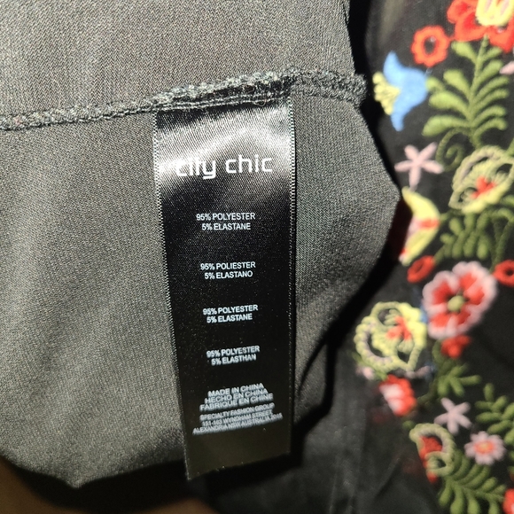 ๐4xHP๐ NWT City Chic Love Mesh Floral Embroidered Top Set XL/22 - Picture 5 of 5